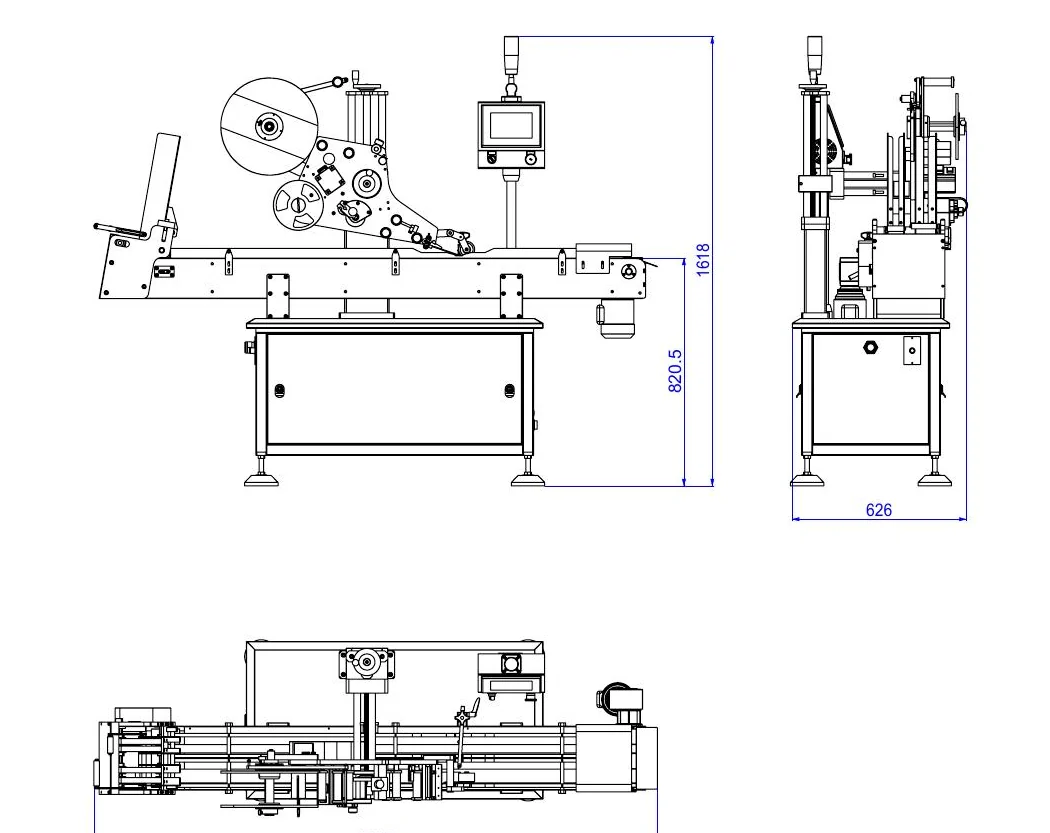 One line in three views
