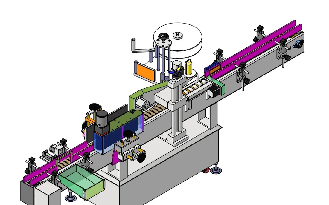 An angled view of the product guides